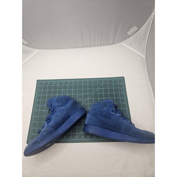 Nike Air Jordan 1 Retro High Team Royal Suede Youth Size 7Y (705300-404) - Picture 10 of 14